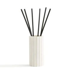 Silk Floral Ribbed Marble Diffuser 7 Silk Floral Ribbed Marble Diffuser -Dunelm 30924503 alt02