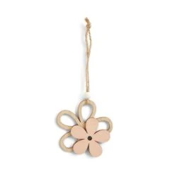 Wooden Flower Hanging Decoration 7 Wooden Flower Hanging Decoration -Dunelm 30924628 alt02