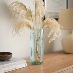 Daroca Ribbed Glass Vase