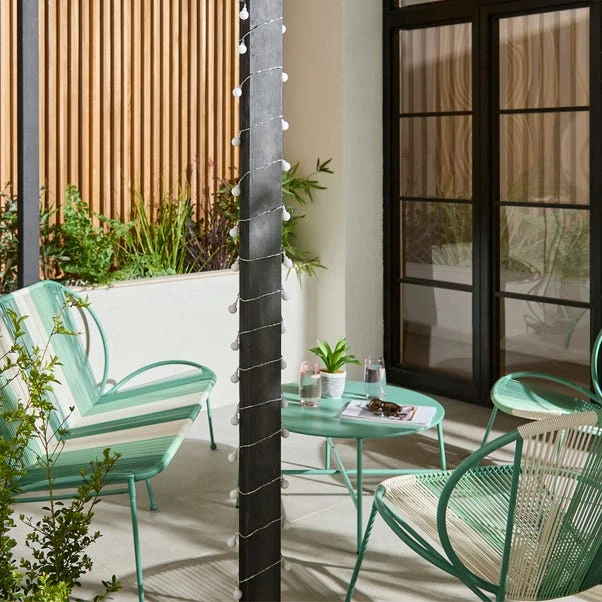 30 LED Solar Glow Multicoloured String Lights 4 30 LED Solar Glow Multicoloured String Lights - Image 2