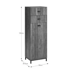 Fulton Tall Shoe Storage Cabinet -Dunelm 30925277 alt09