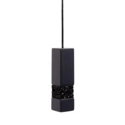 Sparkle Black Square Light Pull -Dunelm 30925488 alt02