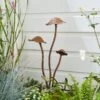 Iron Mushroom Stake 1 Iron Mushroom Stake -Dunelm 30925691