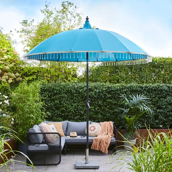 2.85m Peacock And Gold Carousel Parasol 3 2.85m Peacock And Gold Carousel Parasol