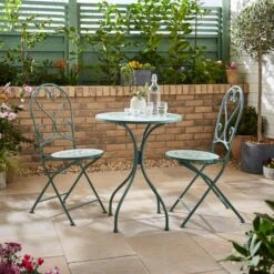 Amalfi Mosaic Effect Bistro Set -Dunelm 30925822