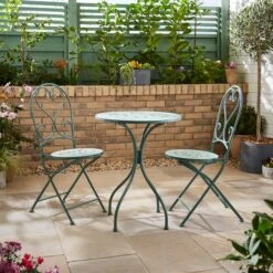 Amalfi Mosaic Effect Bistro Set -Dunelm 30925822 alt01