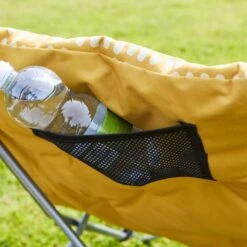 Padded Yellow Ochre Camping Chair 8 Padded Yellow Ochre Camping Chair -Dunelm 30925840 alt02