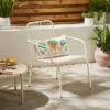 Steel Garden Chair White -Dunelm 30926376