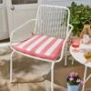 Striped Outdoor Seat Pad 1 Striped Outdoor Seat Pad -Dunelm 30926379