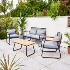 Miami Rope 4 Seater Conversation Set -Dunelm 30926395 alt01