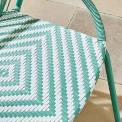 Riviera Chair Jade And White -Dunelm 30926412 alt02