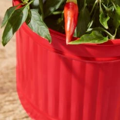 Small Bright Metal Plant Pot -Dunelm 30926675 alt01