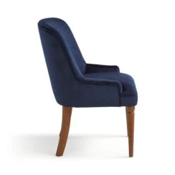 Beatrice Dining Chair, Luxe Navy Velvet -Dunelm 30927138 alt05