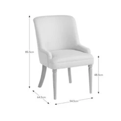 Beatrice Dining Chair, Fabric -Dunelm 30927139 alt09