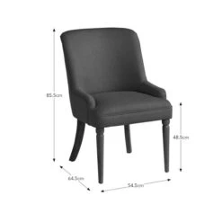 Beatrice Dining Chair, Fabric -Dunelm 30927140 alt09