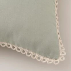 Scalloped Edge Cotton Square Cushion Cover -Dunelm 30927280 alt03