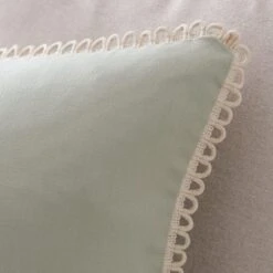 Scalloped Edge Cotton Square Cushion Cover -Dunelm 30927280 alt04