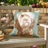 Cockapoo Green Outdoor Square Cushion 1 Cockapoo Green Outdoor Square Cushion -Dunelm 30927415