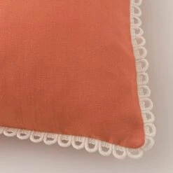 Scalloped Edge Cotton Square Cushion Cover -Dunelm 30927452 alt03