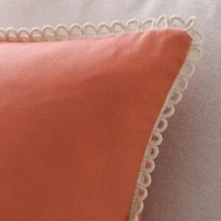 Scalloped Edge Cotton Square Cushion Cover -Dunelm 30927452 alt04
