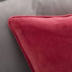 Clara Cotton Velvet Square Cushion -Dunelm 30927461 alt04