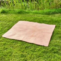 Woven Effect Orange Picnic Blanket -Dunelm 30927484 alt02