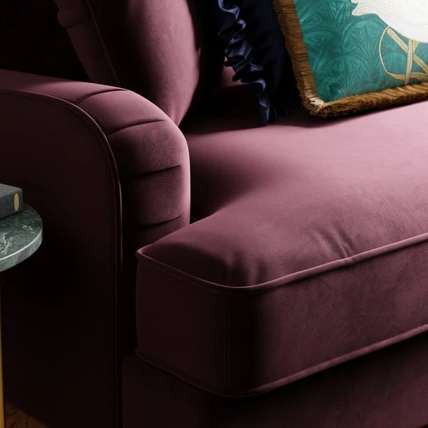 Beatrice Buttoned Velvet 3 Seater Double Sofa Bed 6 Beatrice Buttoned Velvet 3 Seater Double Sofa Bed - Image 4