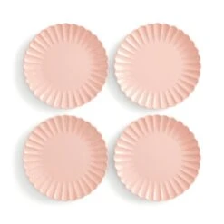 Apricot Scallop Picnic Side Plate 7 Apricot Scallop Picnic Side Plate -Dunelm 30927744 alt02