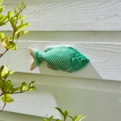 Green Fish Wall Decor