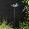 Bronze Resin Bird On Stake 2 Bronze Resin Bird On Stake -Dunelm 30928004