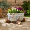 Set Of 3 Resin Hedgehog Pot Feet -Dunelm 30928009