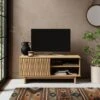 Inga Small TV Unit For TVs Up To 44", Oak Effect 1 Inga Small TV Unit For TVs Up To 44", Oak Effect -Dunelm 30928258