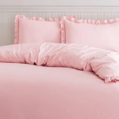 Briona Frilled Edge Duvet Cover & Pillowcase Set 32 Briona Frilled Edge Duvet Cover & Pillowcase Set -Dunelm 30928498 alt03
