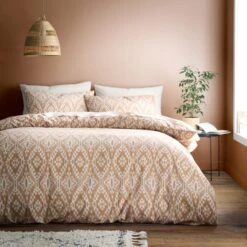 Syrah Ikat 100% Cotton Duvet Cover And Pillowcase Set -Dunelm 30928577