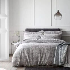 Marble Jacquard Duvet Cover And Pillowcase Set -Dunelm 30929868 alt07