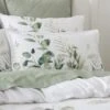 Foliage Seersucker Green Oxford Pillowcase -Dunelm 30929916