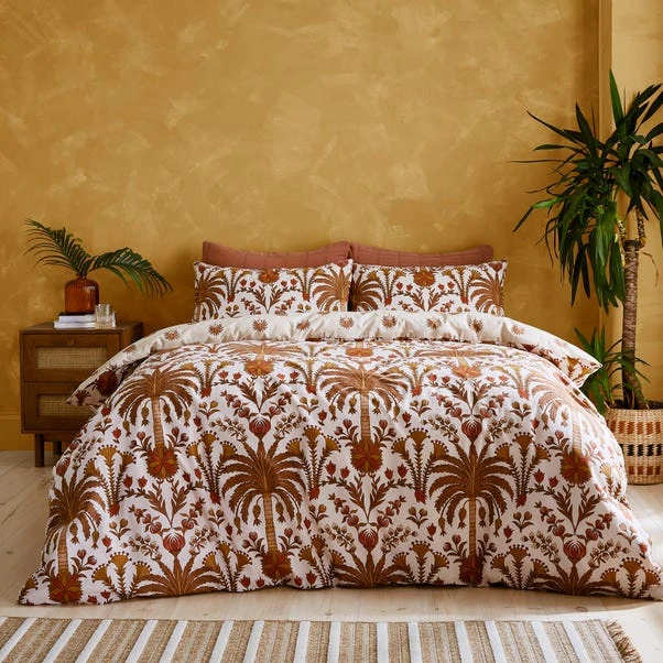 Palma Tropics 100% Cotton Duvet Cover And Pillowcase Set 3 Palma Tropics 100% Cotton Duvet Cover And Pillowcase Set