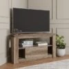 Canyon Oak Corner TV Unit For TVs Up To 44" 2 Canyon Oak Corner TV Unit For TVs Up To 44" -Dunelm 30931720