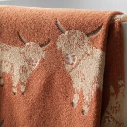 Highland Cow Cotton Towel -Dunelm 30932213 alt01