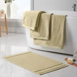 Turkish Luxury Heavyweight Cotton Bath Mat -Dunelm 30932221 alt03