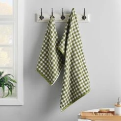 Gingham Check Cotton Towel -Dunelm 30933204 alt04