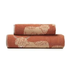 Highland Cow Cotton Towel -Dunelm 30933285 alt02