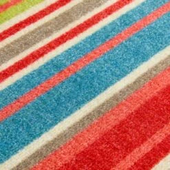 Marvel Bright Stripe Washable Mat 21 Marvel Bright Stripe Washable Mat -Dunelm 30933446 alt04