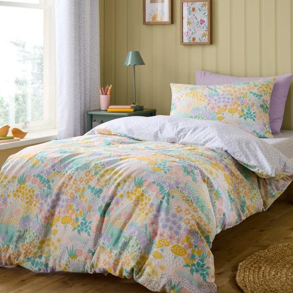 Meadows 100% Cotton Reversible Duvet Cover And Pillowcase Set 15 Meadows 100% Cotton Reversible Duvet Cover And Pillowcase Set - Image 13