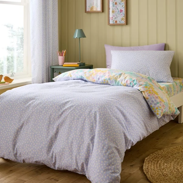 Meadows 100% Cotton Reversible Duvet Cover And Pillowcase Set 11 Meadows 100% Cotton Reversible Duvet Cover And Pillowcase Set - Image 9