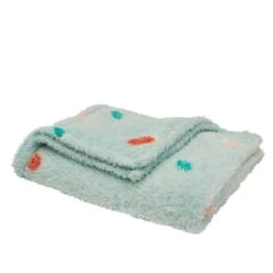 Bold Floral Polka Dot Throw, 100cm X 150cm