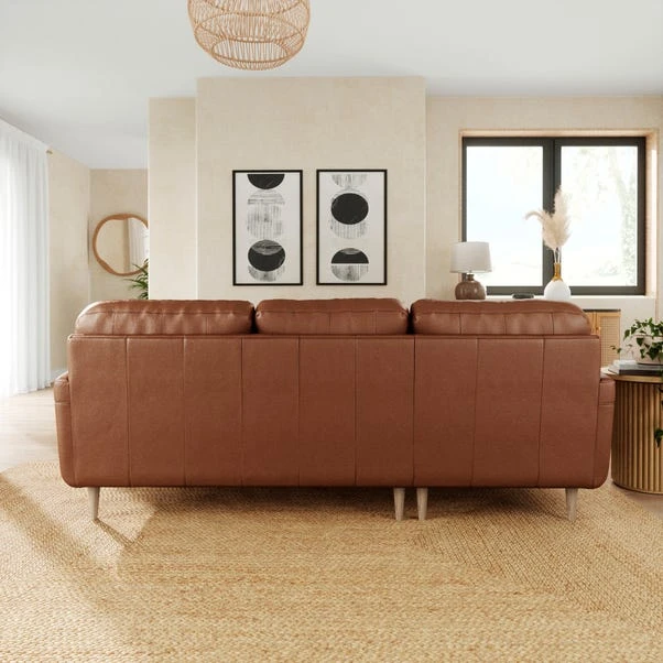 Sven Vintage Leather Large Corner Chaise Sofa 5 Sven Vintage Leather Large Corner Chaise Sofa - Image 3