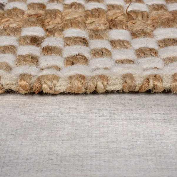 Jute Basketweave Checked Runner 6 Jute Basketweave Checked Runner - Image 4