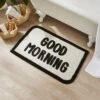 Good Morning Slogan Bath Mat -Dunelm 30939024
