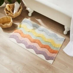 Pastel Rainbow Bath Mat
